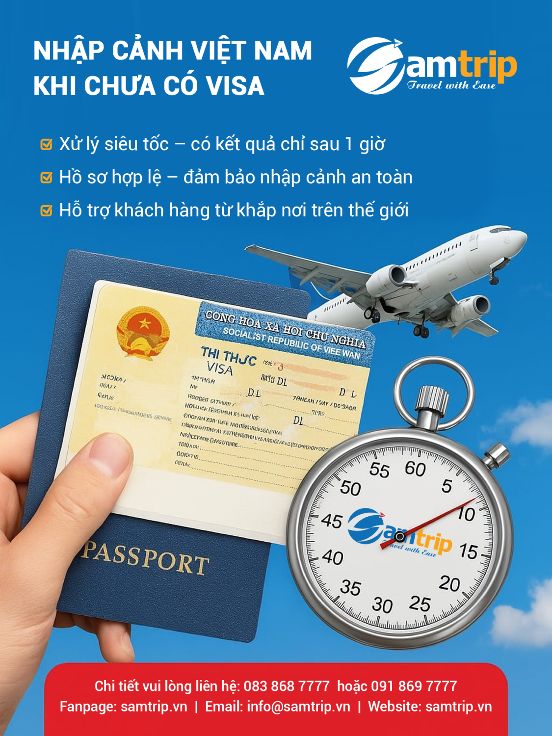 Visa nhập cảnh Việt Nam khẩn cấp – SAM.Trip đồng hành cùng bạn