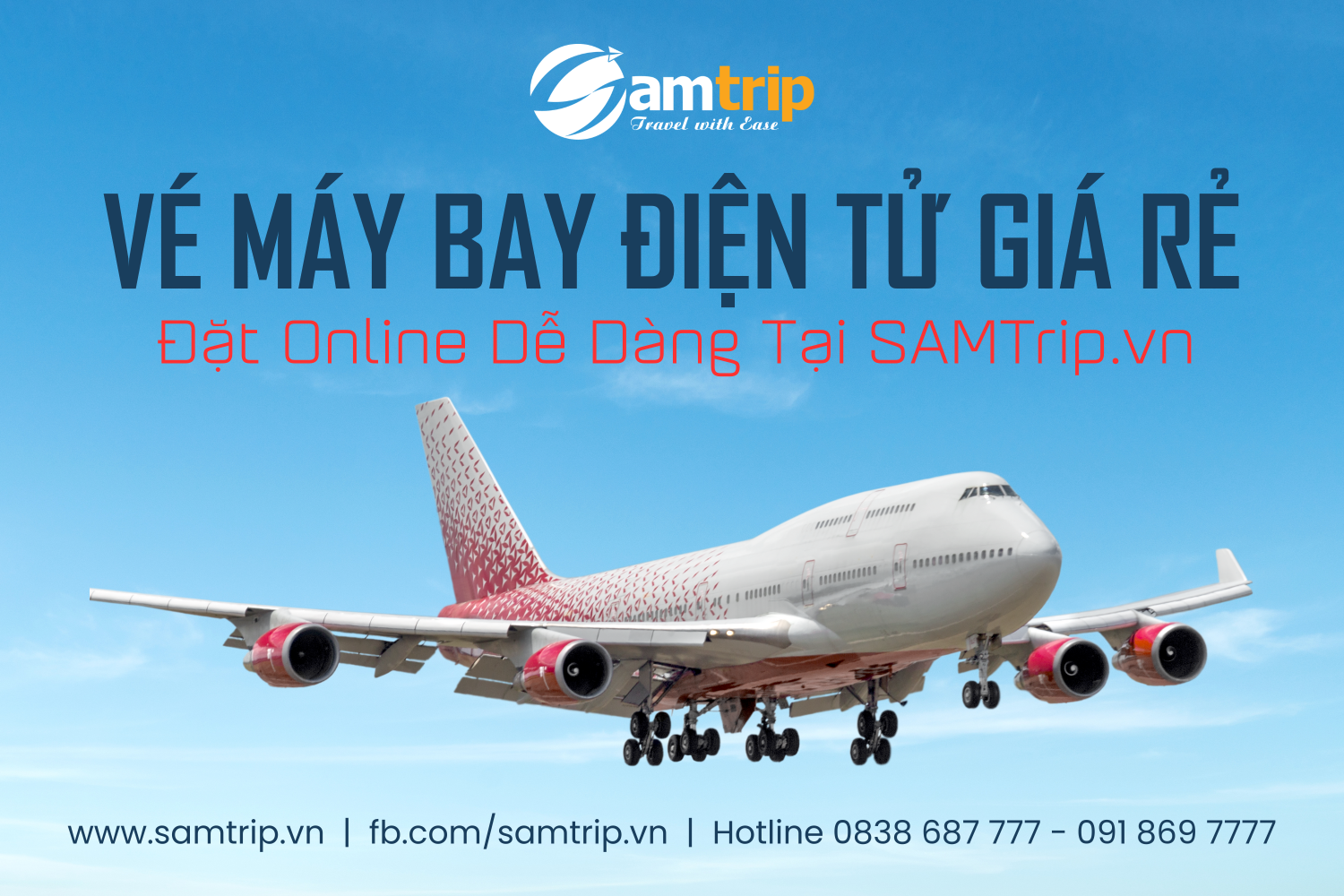 Vé Máy Bay Điện Tử Giá Rẻ - Đặt Online Tại SAMTrip.vn